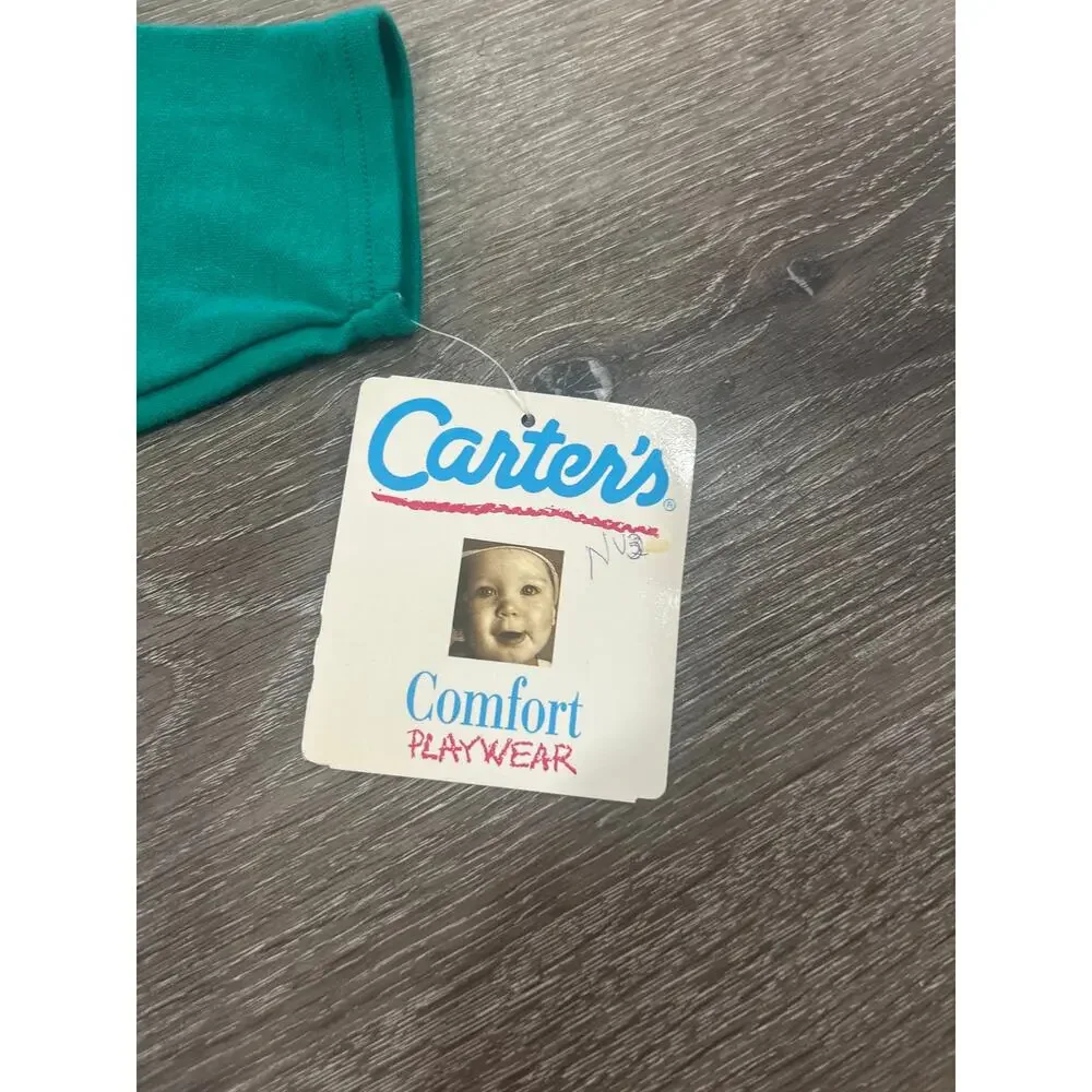 Vintage NWT Carter's Pilot In Training Shirt 12M Made in USA Colorblock 80s 90s